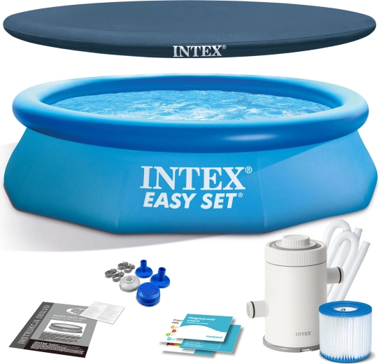 Have-selvbærende pool 305 × 76 cm 4-i-1 INTEX