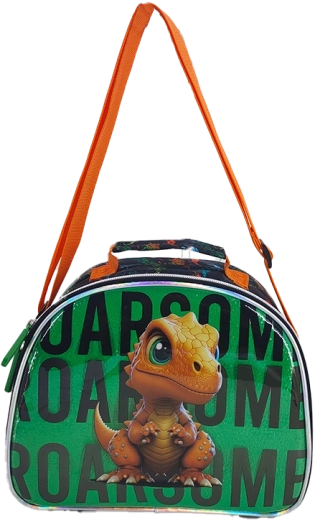 Børneskuldertaske med dinosaur 25 cm