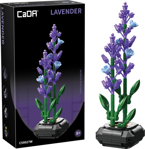 Byggesæt CaDA lavendel i urtepotte 23 cm, 205 dele