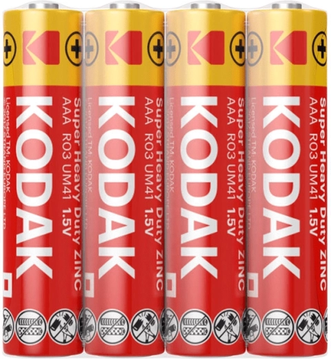 Kodak Heavy Duty AAA mikrotrykbatteri 1,5 V – pakke med 4 stk.
