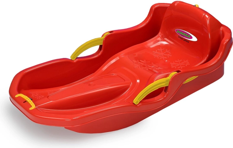 Snow Play bob Comfort 80 cm rød med håndbremser