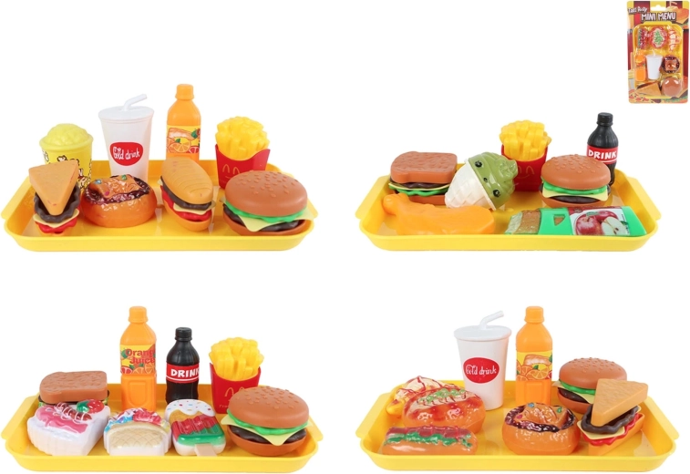 Børnesæt med fastfood 8–9 stk.