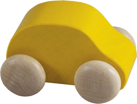 Min første lille bil gul