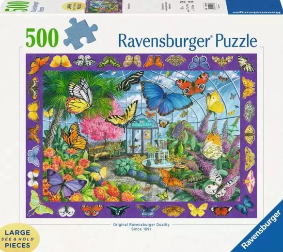 Ravensburger puslespil Sommerfuglepavillon XXL 500 brikker