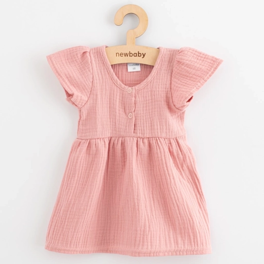 New Baby musselinskjole til børn lyserød 86 (12–18 måneder)