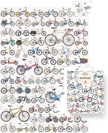 CzuCzu Puzzlove Cykler – puslespil med 1000 brikker