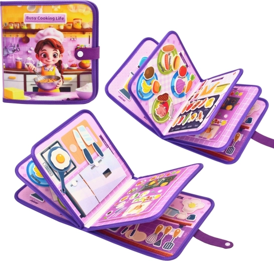 2Kids Toys sensorisk busy bog om madlavning