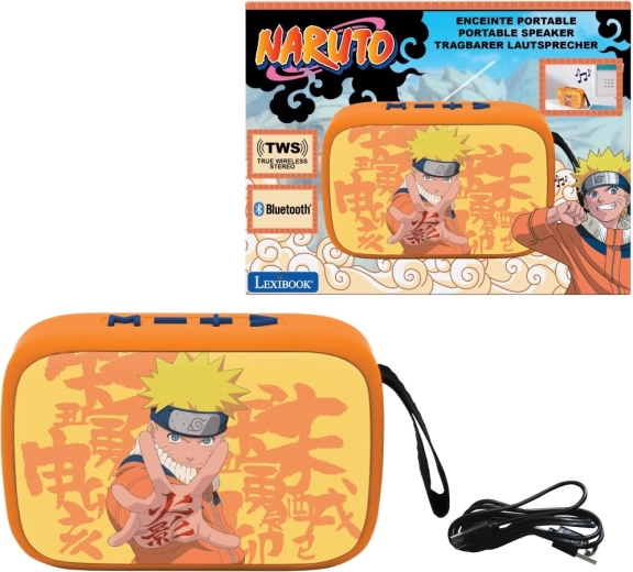 Bærbar Bluetooth-højttaler NARUTO med stofoverflade Lexibook