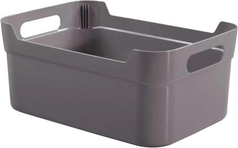 Plastisk opbevaringskurv HEIDRUN 24 × 17 × 10 cm, mix af farver