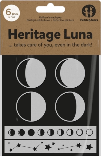 Reflekterende klistermærker PETITE&MARS Heritage Luna til barnevogn