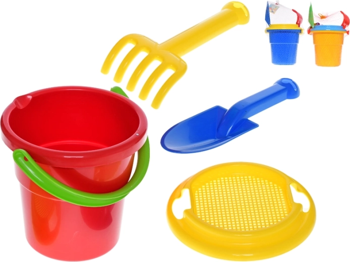Sæt til sand med spand 18 cm – 4-delt
