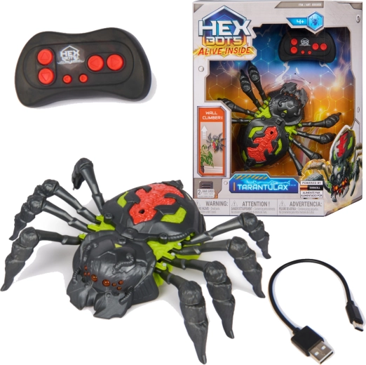 Hex Bots wall crawler spideroid – fjernstyret robotedderkop, der kravler på vægge