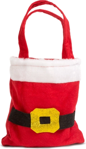 Tekstilgavepose Julemand 30 × 20 cm
