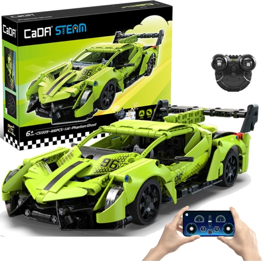 CaDA Steam byggesæt RC sportsbil Phantom Ghost 1:14 (416 dele)
