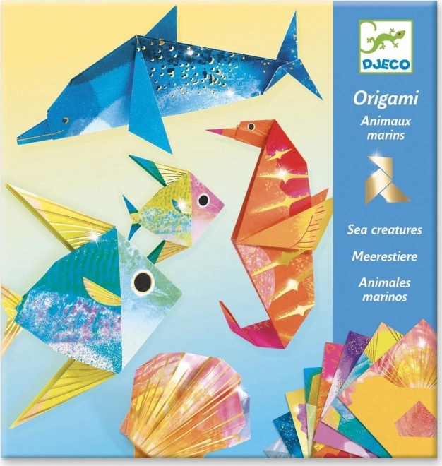 Origami metallisk under vand