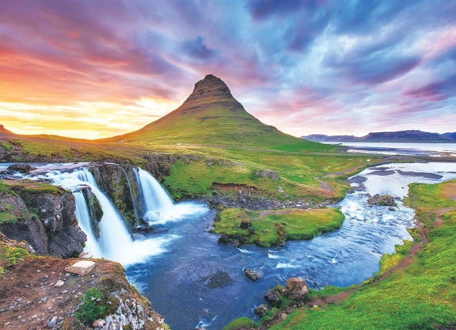 Puslespil EUROGRAPHICS Kirkjufell-vandfald, Island 1000 brikker