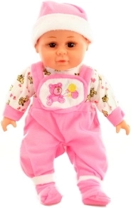 Lydbaby med blød krop, lyserød