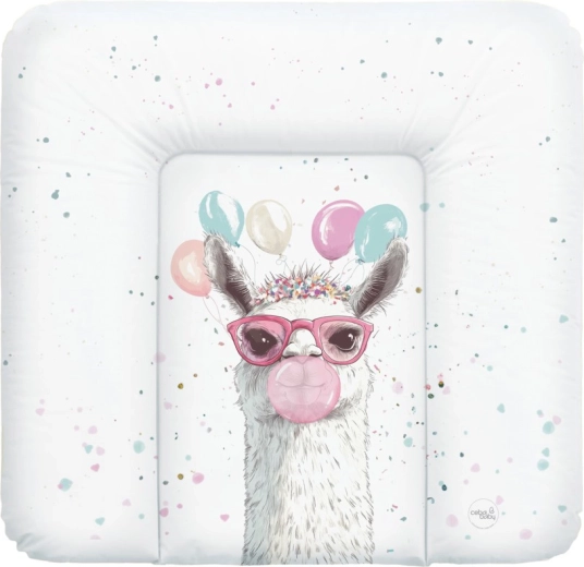 Ceba baby blød puslepude Basic Crazy Lama 75 × 72 cm