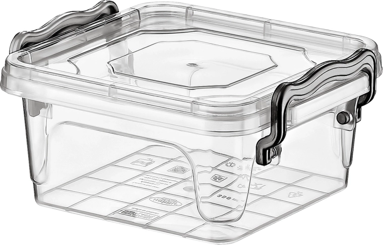 Firkantet madboks MULTI BOX 0,35 l