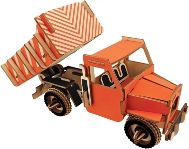 Woodcraft træ 3D‑puslespil – dumptruck