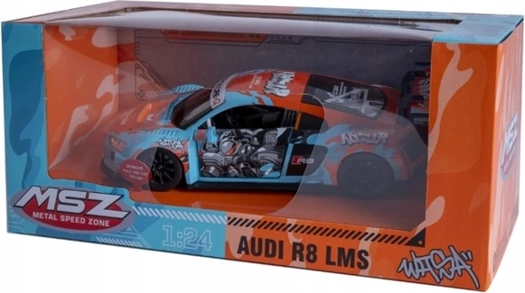 MSZ modelbil Audi R8 LMS med lydeffekt, lyseblå