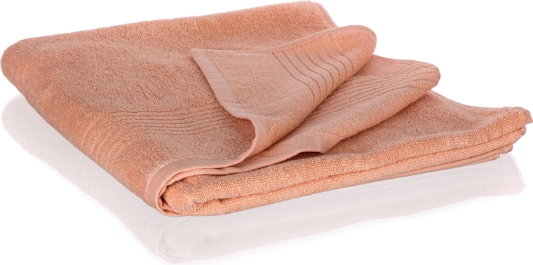 Badehåndklæde Loris 70 × 140 cm, 100% bomuld, lys orange