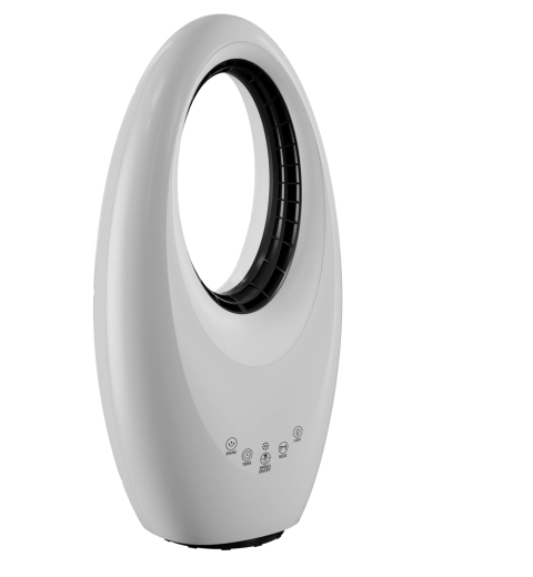 Bladløst standventilator med fjernbetjening og timer 22″