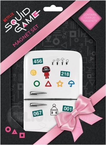 Sæt med Squid Game-magneter
