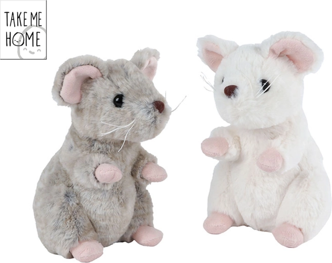 Plysdyr mus Take Me Home 19 cm