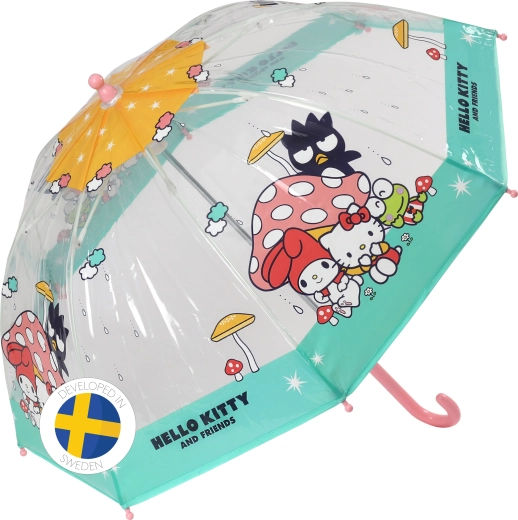 Børneparaply Hello Kitty og venner