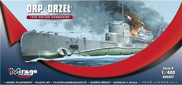 Polsk ubåd ORP Orzeł model til samling