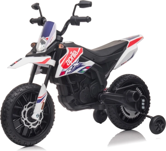 Elektrisk motorcykel til børn APRILIA RX hvid