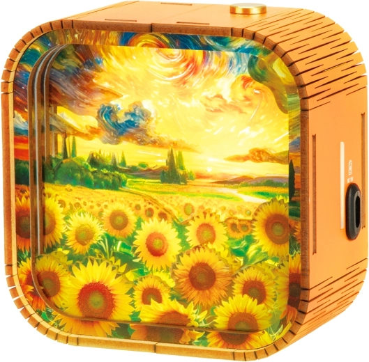 2Kids Toys 3D træpuslespil lampe – solsikkemark