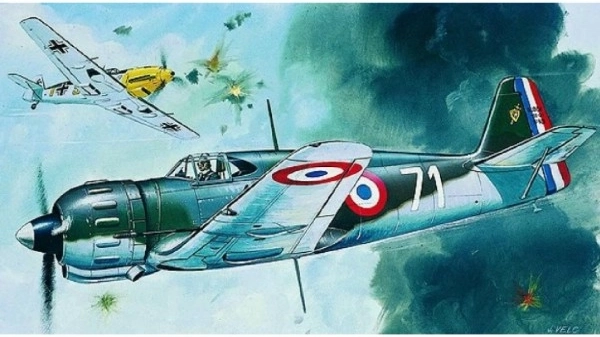Model Bloch MB 152 12,5x13,6 cm i æske 25x14,5x4,5 cm