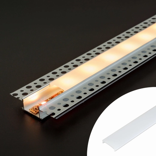 Opalafdækning til aluminiums-LED-profil 1000 mm
