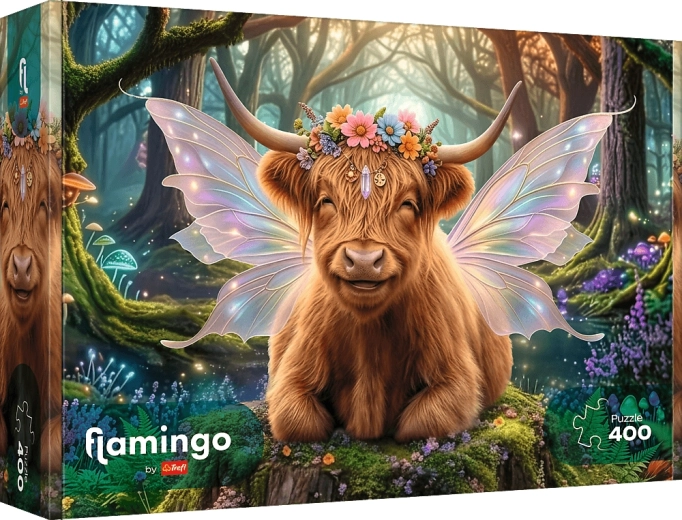 Puzzle Trefl flamingo: skovens beskytter 400 brikker