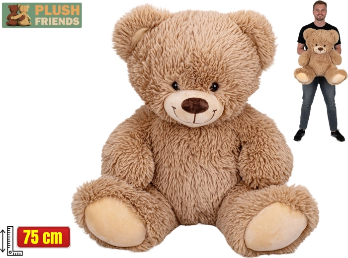 Plys-bamse beige 75 cm Plush Friends
