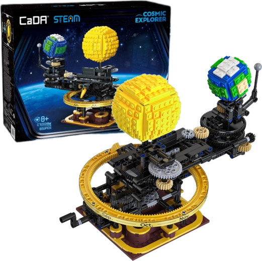 CaDA Master mekanisk model af solsystemet – Solen, Jorden og Månen - 1 stk.