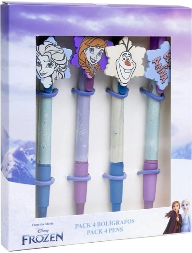 Sæt med 4 kuglepenne Frozen