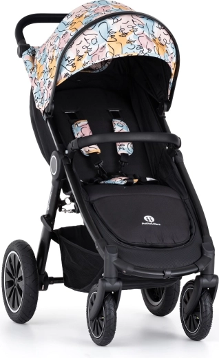 Petite&Mars sporty klapvogn Street+ Air black limited 100 Faces