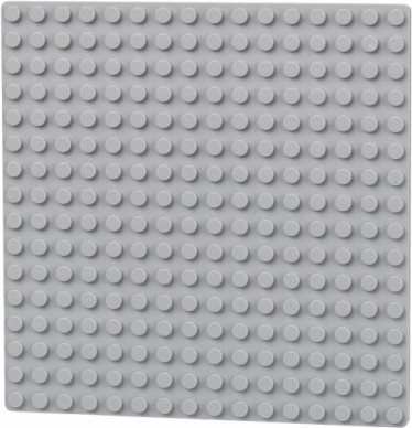 Dobbeltsidet plade 16x16 lysegrå