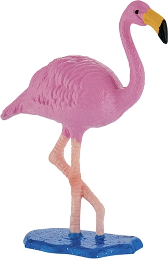 Figur af lyserød flamingo fra Bullyland