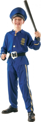 Super-politikostume til børn 120–130 cm