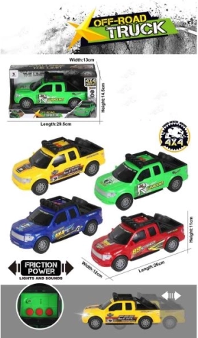 Bil med lyd og lys, grøn