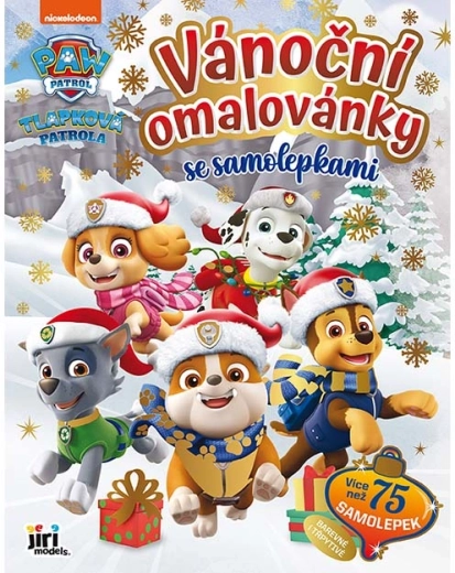 Julemalebog med klistermærker – Paw Patrol