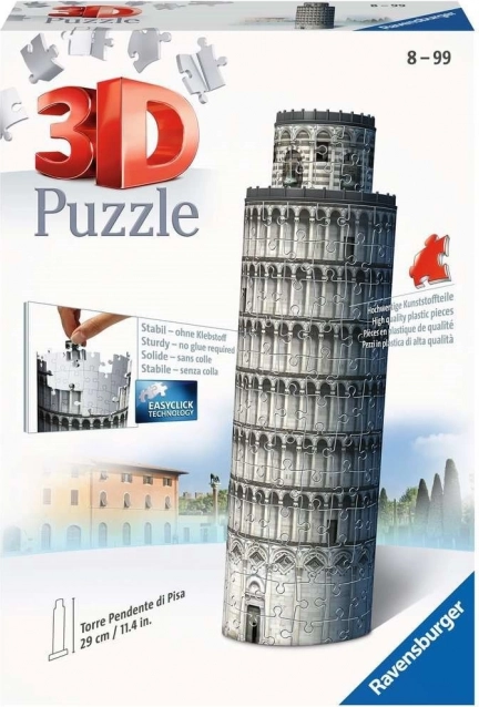 Ravensburger 3D puslespil Det Skæve Tårn i Pisa 216 brikker