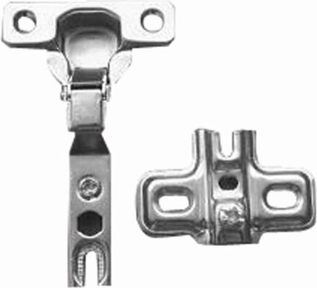 Hængsel MINI B halvoverliggende med klip-bundplade RDK-03B