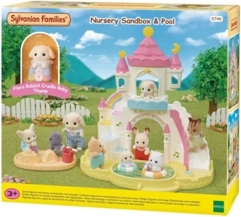 Sylvanian Families legeplads med swimmingpool