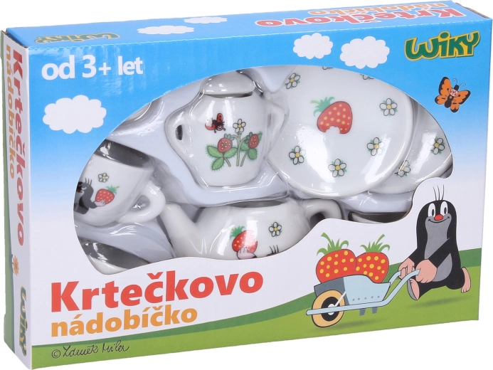 Porcelæns tesæt KRTEK, 9 dele