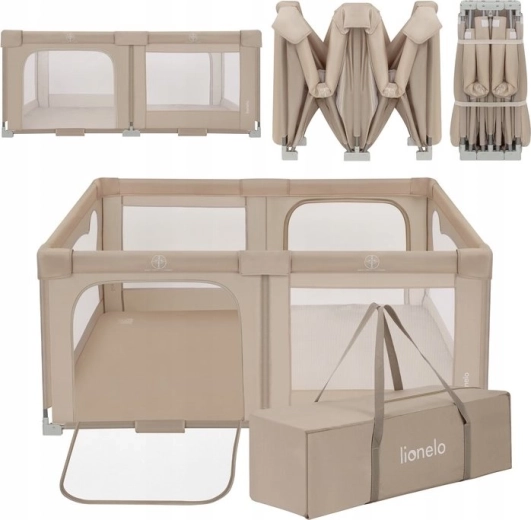 Børnegård LIONELO Florence Easy Fold Beige Sand